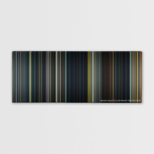 Warm Bodies color palette canvas print: thousands of thin vertical stripes of color