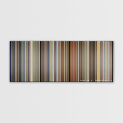Crank color palette canvas print: thousands of thin vertical stripes of color