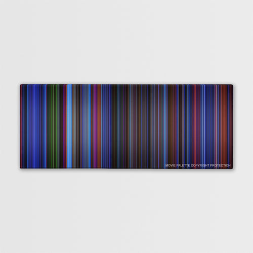 Batman & Robin color palette canvas print: thousands of thin vertical stripes of color