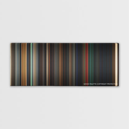 Insidious: Chapter 3 color palette canvas print: thousands of thin vertical stripes of color