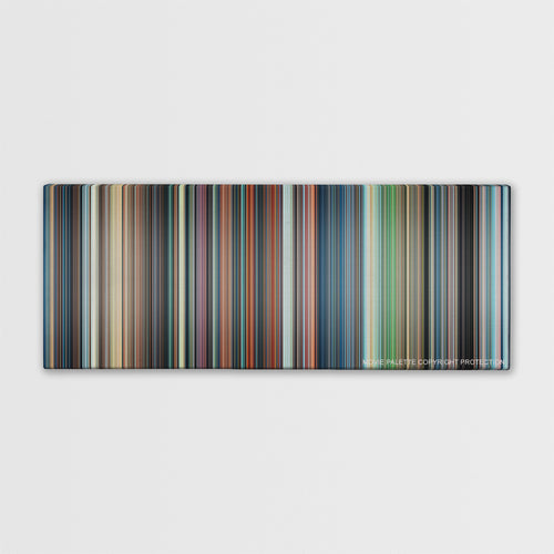 Castle in the Sky color palette canvas print: thousands of thin vertical stripes of color