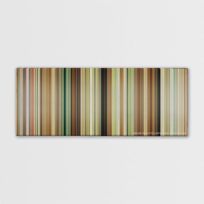 Austenland color palette canvas print: thousands of thin vertical stripes of color