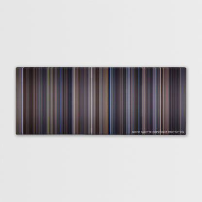 Enemy of the State color palette canvas print: thousands of thin vertical stripes of color