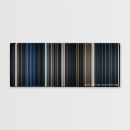 Alien color palette canvas print: thousands of thin vertical stripes of color