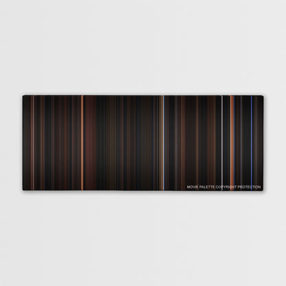 Interview with the Vampire: The Vampire Chronicles color palette canvas print: thousands of thin vertical stripes of color