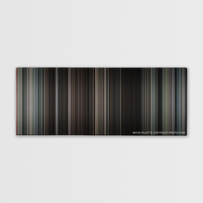 The Great Escape color palette canvas print: thousands of thin vertical stripes of color