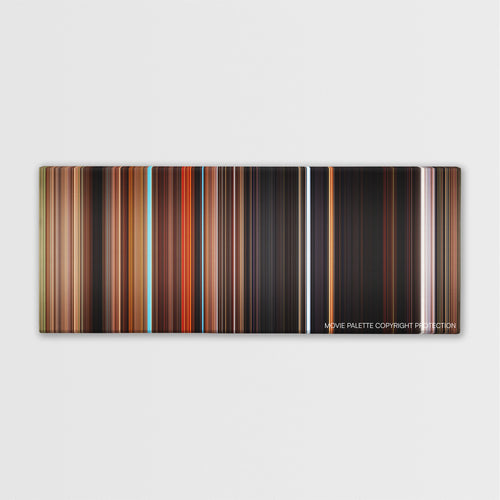 Zathura: A Space Adventure color palette canvas print: thousands of thin vertical stripes of color