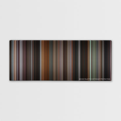 Eastern Promises color palette canvas print: thousands of thin vertical stripes of color