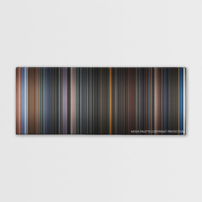 Ghost Ship color palette canvas print: thousands of thin vertical stripes of color