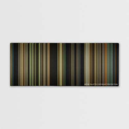 Lawless color palette canvas print: thousands of thin vertical stripes of color