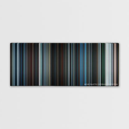 Star Trek Beyond color palette canvas print: thousands of thin vertical stripes of color