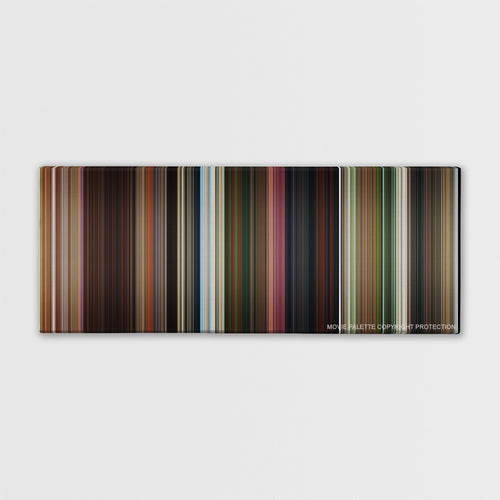 Madagascar color palette canvas print: thousands of thin vertical stripes of color
