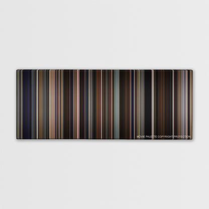 Don Jon color palette canvas print: thousands of thin vertical stripes of color