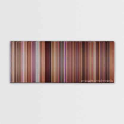 Dodgeball: A True Underdog Story color palette canvas print: thousands of thin vertical stripes of color