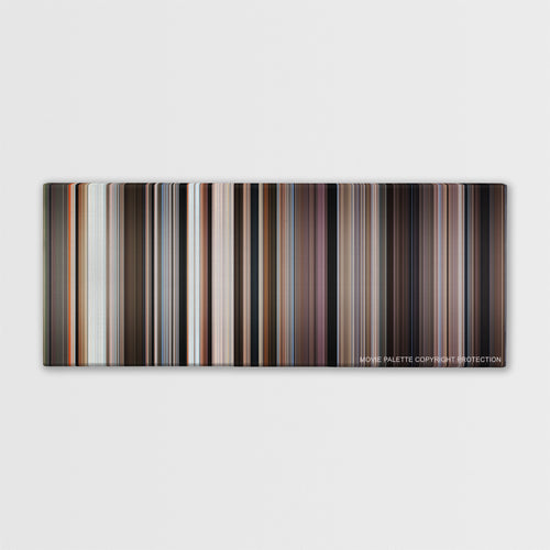 Lawrence of Arabia color palette canvas print: thousands of thin vertical stripes of color