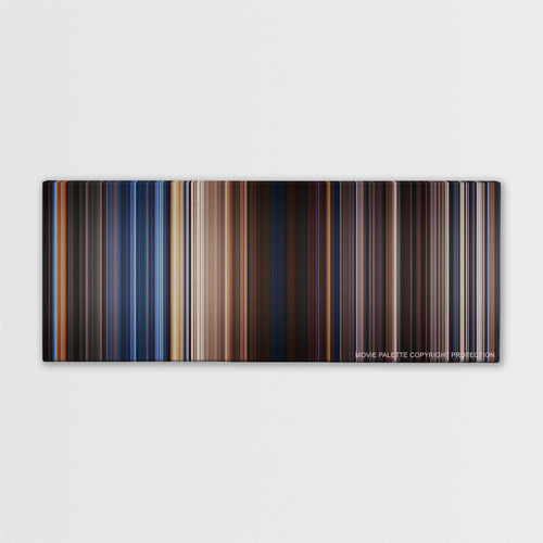 Stargate color palette canvas print: thousands of thin vertical stripes of color