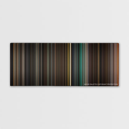 Alien: Resurrection color palette canvas print: thousands of thin vertical stripes of color