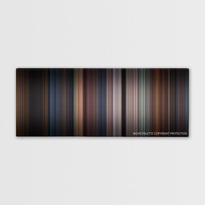 eXistenZ color palette canvas print: thousands of thin vertical stripes of color