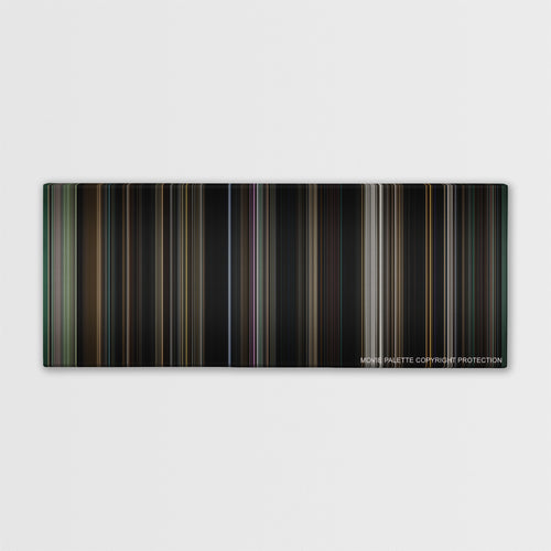 Sinister color palette canvas print: thousands of thin vertical stripes of color