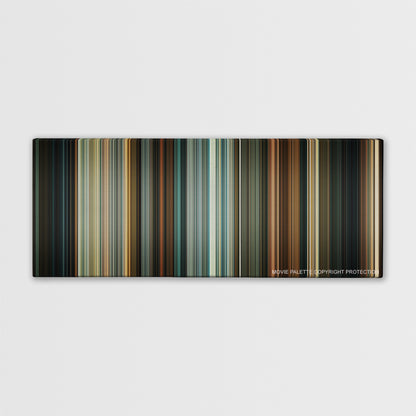 Drive color palette canvas print: thousands of thin vertical stripes of color