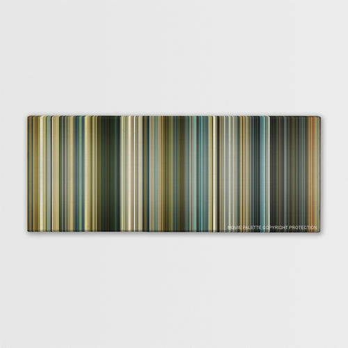 Slumdog Millionaire color palette canvas print: thousands of thin vertical stripes of color