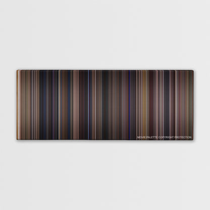 Almost Famous color palette canvas print: thousands of thin vertical stripes of color