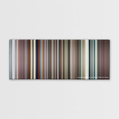 Ali color palette canvas print: thousands of thin vertical stripes of color