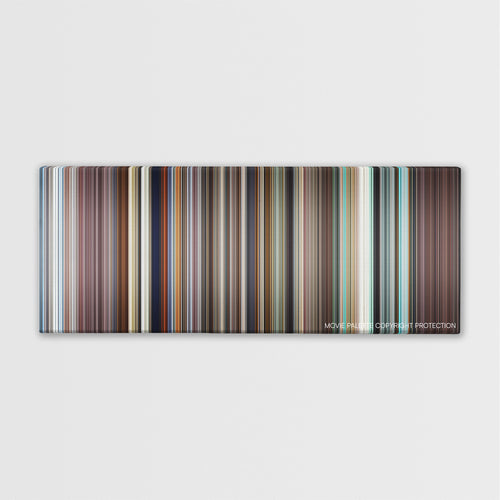 Ali color palette canvas print: thousands of thin vertical stripes of color