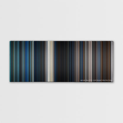 Maze Runner: The Scorch Trials color palette canvas print: thousands of thin vertical stripes of color