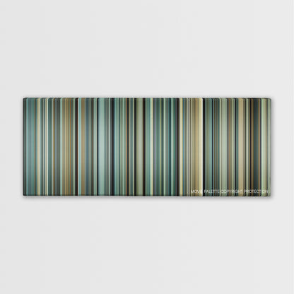 A Prophet color palette canvas print: thousands of thin vertical stripes of color