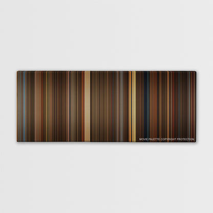The Green Mile color palette canvas print: thousands of thin vertical stripes of color