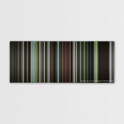 The Beach color palette canvas print: thousands of thin vertical stripes of color