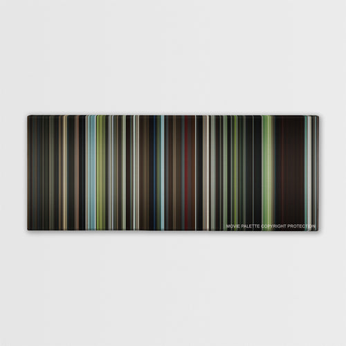 The Beach color palette canvas print: thousands of thin vertical stripes of color