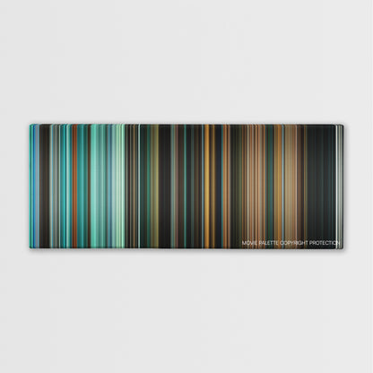 Splice color palette canvas print: thousands of thin vertical stripes of color