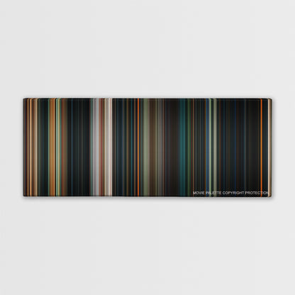 Ghost Rider color palette canvas print: thousands of thin vertical stripes of color