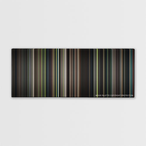 The Handmaiden color palette canvas print: thousands of thin vertical stripes of color