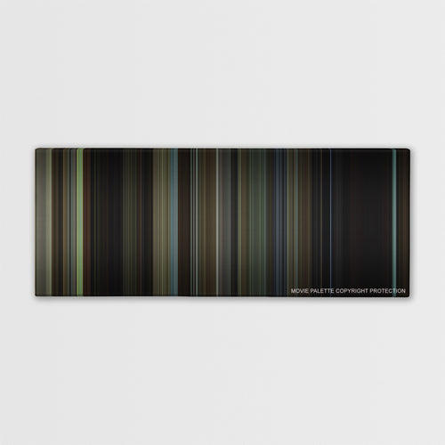 A History of Violence color palette canvas print: thousands of thin vertical stripes of color