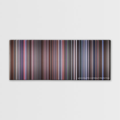 Gremlins 2: The New Batch color palette canvas print: thousands of thin vertical stripes of color