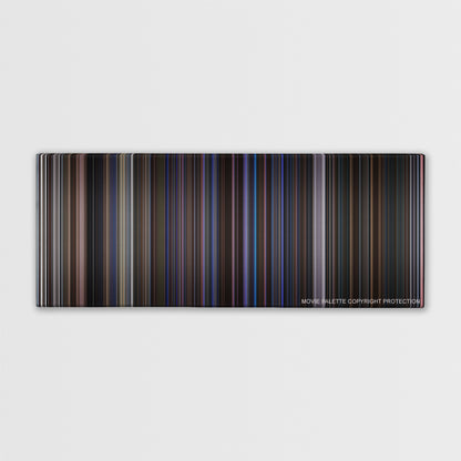 Magnolia color palette canvas print: thousands of thin vertical stripes of color