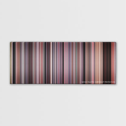 Cellular color palette canvas print: thousands of thin vertical stripes of color