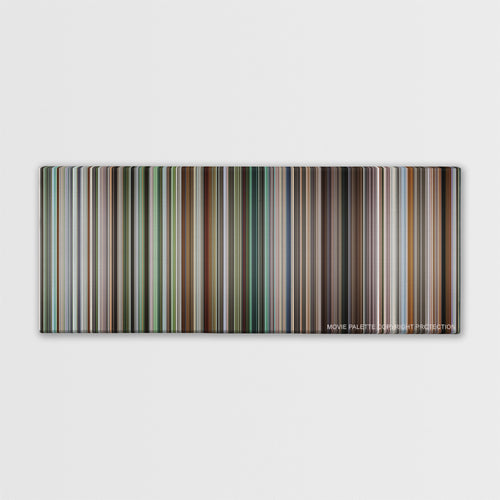 21 Grams color palette canvas print: thousands of thin vertical stripes of color