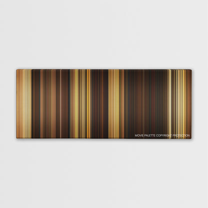 The Legend of Zorro color palette canvas print: thousands of thin vertical stripes of color