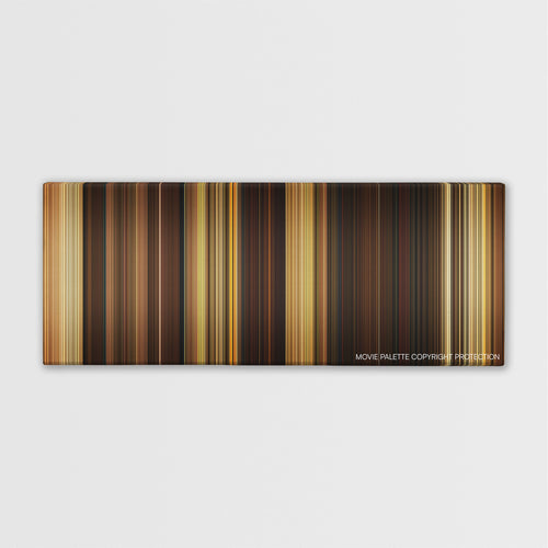 The Legend of Zorro color palette canvas print: thousands of thin vertical stripes of color