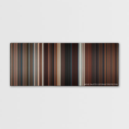 The Tourist color palette canvas print: thousands of thin vertical stripes of color