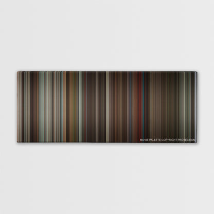 Philadelphia color palette canvas print: thousands of thin vertical stripes of color