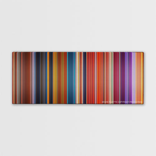 Brother Bear color palette canvas print: thousands of thin vertical stripes of color