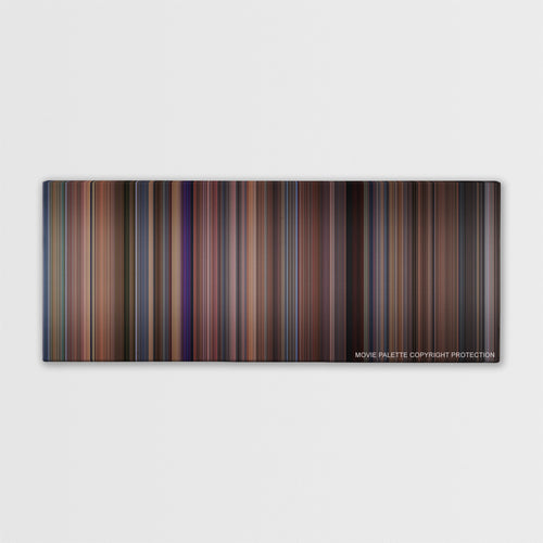 Coming to America color palette canvas print: thousands of thin vertical stripes of color