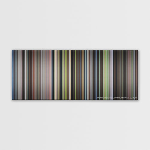 The Cider House Rules color palette canvas print: thousands of thin vertical stripes of color