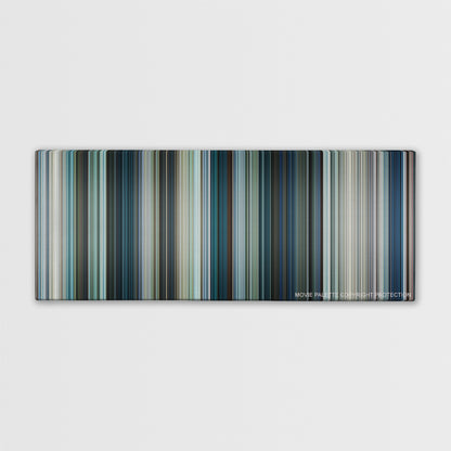 Chappie color palette canvas print: thousands of thin vertical stripes of color