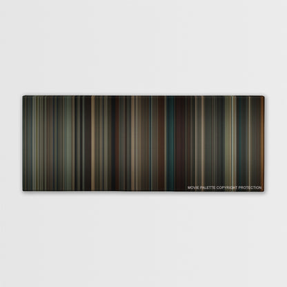 The Imitation Game color palette canvas print: thousands of thin vertical stripes of color